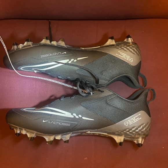 Nike Black/Grey Alpha Huarache 8 Pro Lacrosse Cleats Mens Size 16 - NEW - Picture 8 of 9